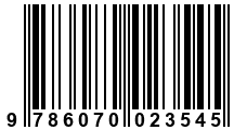 Código de Barras de '.9786070023545.'
