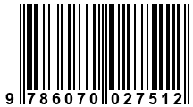Código de Barras de '.9786070027512.'