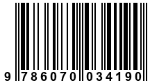 Código de Barras de '.9786070034190.'
