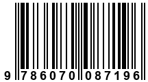 Código de Barras de '.9786070087196.'