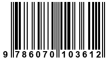 Código de Barras de '.9786070103612.'