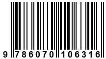 Código de Barras de '.9786070106316.'