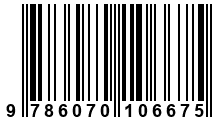 Código de Barras de '.9786070106675.'