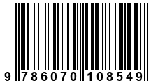 Código de Barras de '.9786070108549.'
