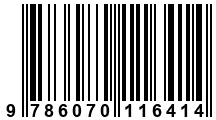 Código de Barras de '.9786070116414.'