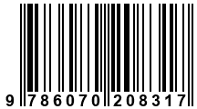 Código de Barras de '.9786070208317.'