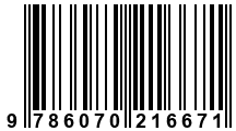 Código de Barras de '.9786070216671.'