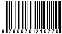 Código de Barras de '.9786070216770.'