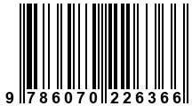 Código de Barras de '.9786070226366.'