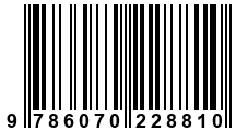 Código de Barras de '.9786070228810.'