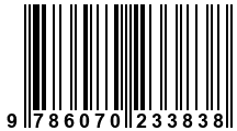 Código de Barras de '.9786070233838.'