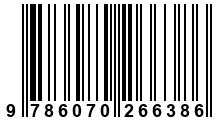 Código de Barras de '.9786070266386.'