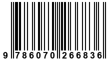 Código de Barras de '.9786070266836.'