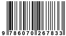 Código de Barras de '.9786070267833.'