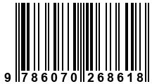 Código de Barras de '.9786070268618.'