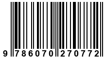 Código de Barras de '.9786070270772.'