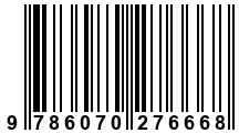 Código de Barras de '.9786070276668.'