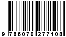 Código de Barras de '.9786070277108.'