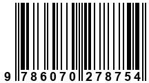 Código de Barras de '.9786070278754.'