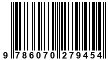 Código de Barras de '.9786070279454.'