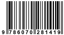 Código de Barras de '.9786070281419.'