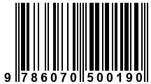 Código de Barras de '.9786070500190.'