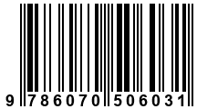 Código de Barras de '.9786070506031.'