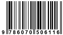 Código de Barras de '.9786070506116.'