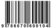Código de Barras de '.9786070600104.'