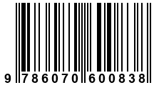 Código de Barras de '.9786070600838.'