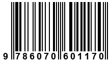Código de Barras de '.9786070601170.'