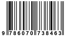 Código de Barras de '.9786070738463.'