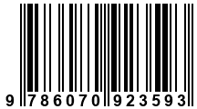Código de Barras de '.9786070923593.'