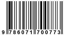 Código de Barras de '.9786071700773.'