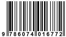 Código de Barras de '.9786074016772.'