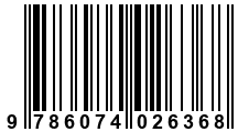 Código de Barras de '.9786074026368.'