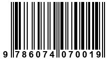 Código de Barras de '.9786074070019.'