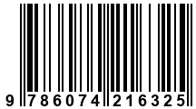 Código de Barras de '.9786074216325.'