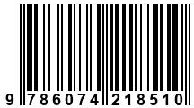 Código de Barras de '.9786074218510.'