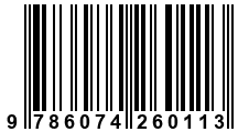 Código de Barras de '.9786074260113.'
