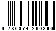 Código de Barras de '.9786074260366.'