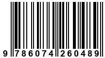 Código de Barras de '.9786074260489.'