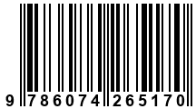 Código de Barras de '.9786074265170.'