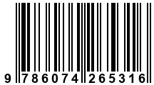 Código de Barras de '.9786074265316.'