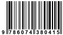 Código de Barras de '.9786074380415.'