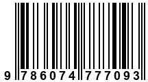 Código de Barras de '.9786074777093.'