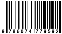 Código de Barras de '.9786074779592.'