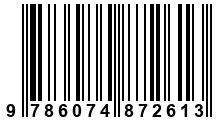 Código de Barras de '.9786074872613.'