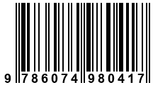 Código de Barras de '.9786074980417.'