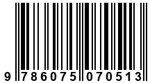 Código de Barras de '.9786075070513.'